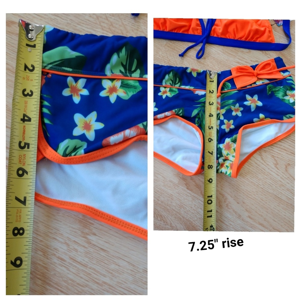 Bikini • Orange/Blue Floral   💫 - Picture 6 of 8